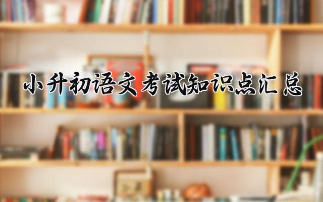 小升初语文考试知识点汇总 小升初的语文必考知识点全汇总(17篇)