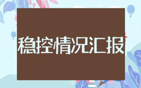 重点人员稳控情况汇报范文 重点人员管控工作总结模板