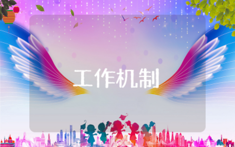 工作机制范文模板汇编  工作机制范文推荐