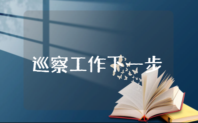 巡察工作下一步打算 下一步巡察计划怎么写