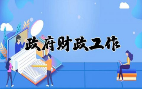 政府财政工作心得体会总结  政府财政工作心得体会及感想