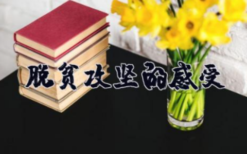 脱贫攻坚的感受 关于脱贫攻坚个人心得体会感悟