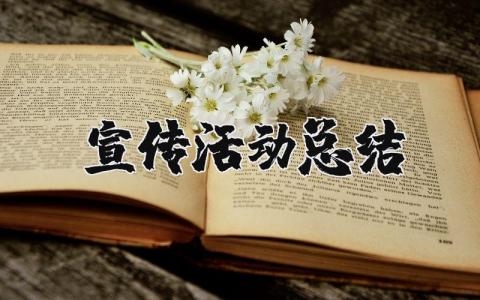 宣传活动总结报告精选 宣传活动总结万能模板