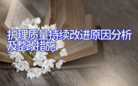 关于护理质量持续改进原因分析及整改措施范文