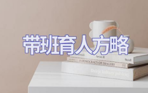 关于班主任带班育人方略通用范文