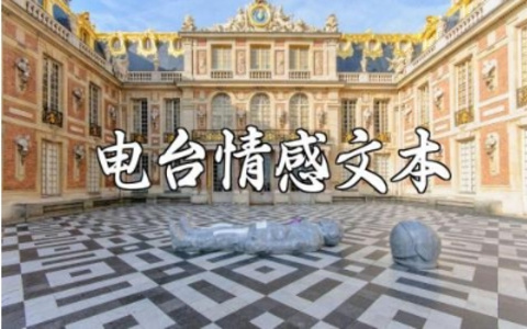 电台情感文本合集 深夜电台情感文稿读文汇总