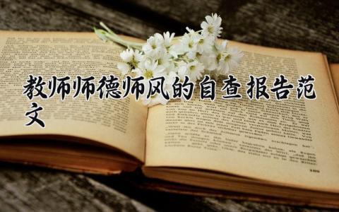 教师师德师风的自查报告范文 老师的个人师德工作排查汇报