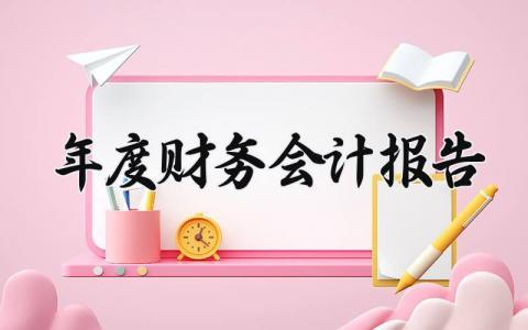 年度财务会计报告 年度财务汇报的内容 (9篇)