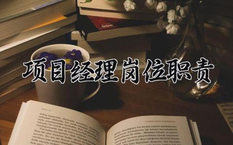 项目经理岗位职责 项目经理主要工作内容 (10篇）