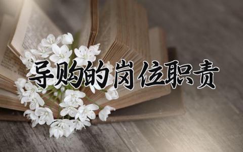 导购的岗位职责合集 导购人员岗位工作内容模板