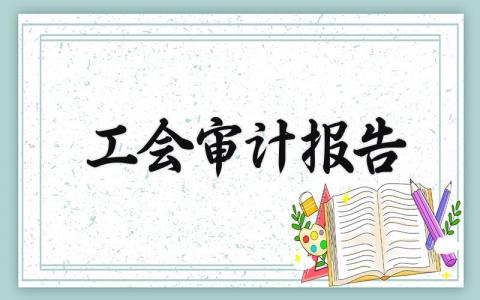 工会审计报告 工会审计范文怎么写 (3篇）