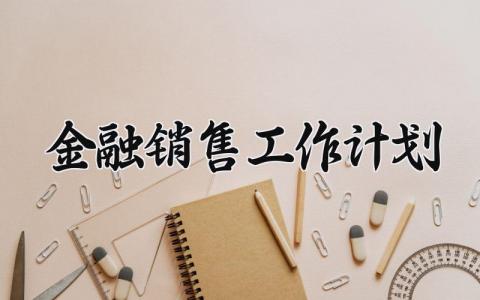 金融销售工作计划 金融销售的年度工作总结 (11篇）