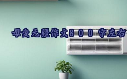 母爱无疆800字左右作文（优质23篇）