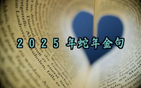 2025年蛇年金句祝福语大全