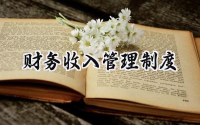 财务收入管理制度 单位财务收入管理制度