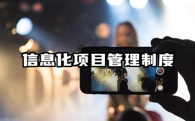 信息化项目管理制度内容 信息化项目管理制度模板
