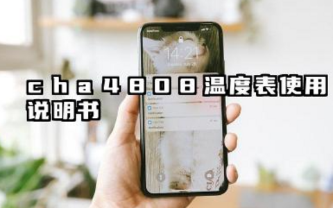 cha4808 温度表使用说明书以及CHA4808表使用详细步骤汇总