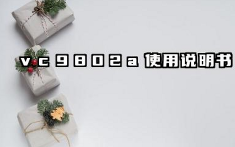 vc9802a+使用说明书及VC9802A+万用表参数汇总